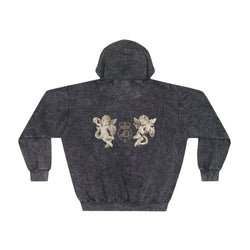 LD Script & Guardian Angels Unisex Mineral Wash Hoodie